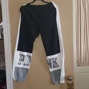 PINK Glitter Sequin Sweatpants